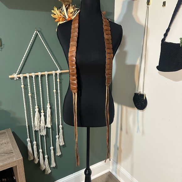 Brown Western Braided Belt size XL - Picture 6 of 6